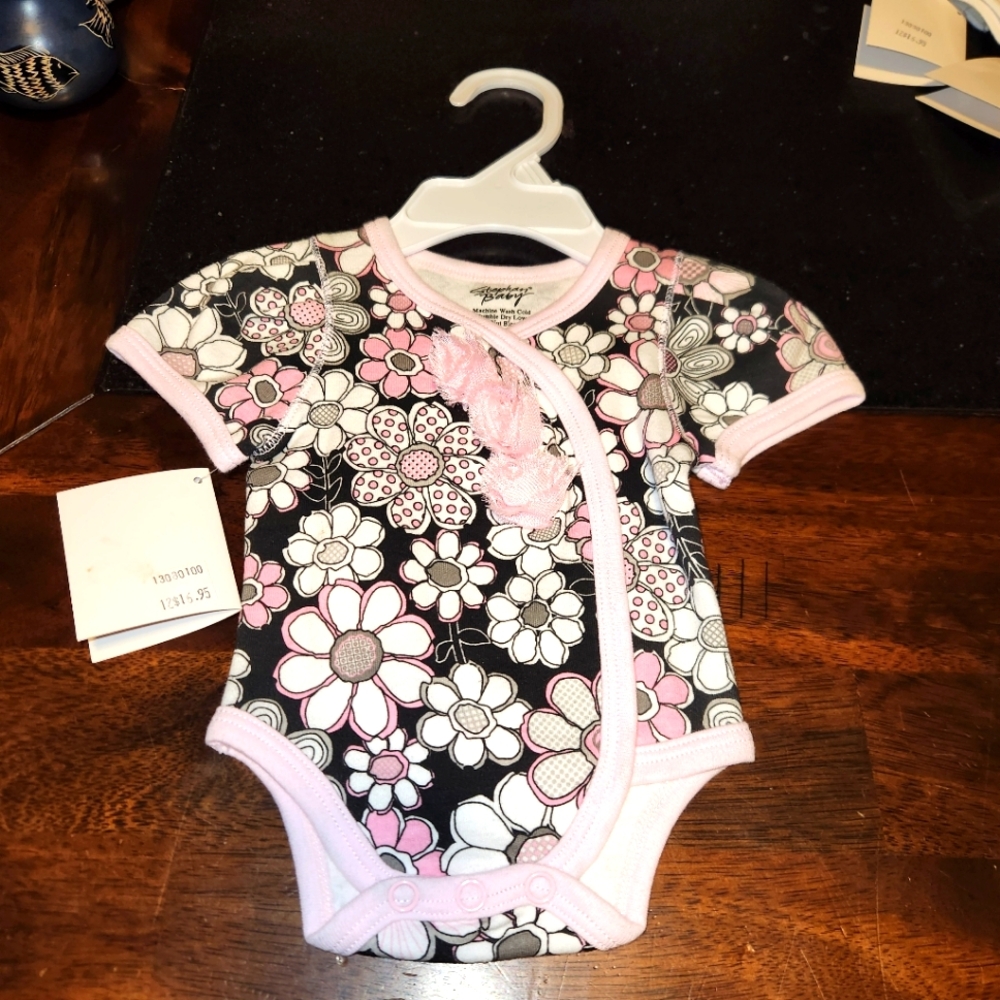 Stephan Baby : Baby pink Girl  " One Piece Size: Preemie   NEW With Tags.